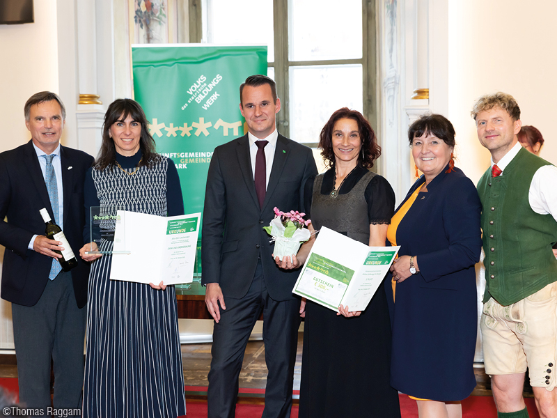 Schloss Hollenegg und Marktgemeinde Schwanberg im Rahmen "Zukunftsgemeinde Steiermark" ausgezeichnet.